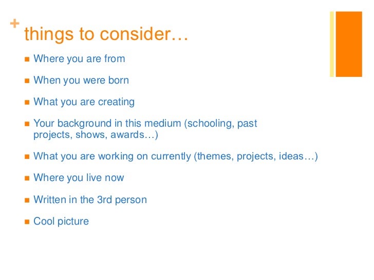 Bio What To Put In A Bio What To Put In A